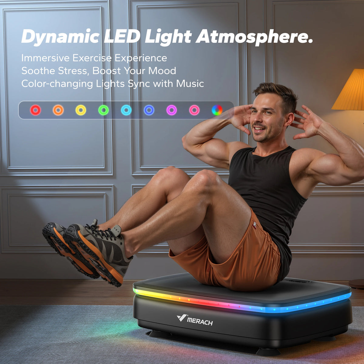 MERACH Vibration Plate Exercise Machine For Whole Body Workouts