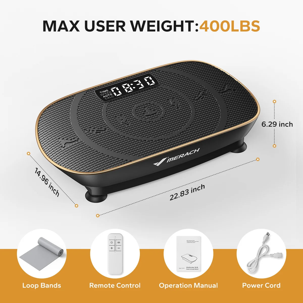 MERACH Whole Body Vibration Exercise Platform For Home Workouts