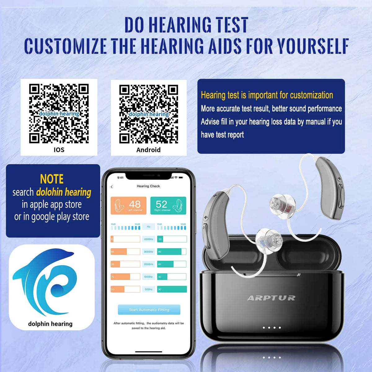 Zepau Bluetooth Hearing Aids Rechargeable Noise Cancelling App Control