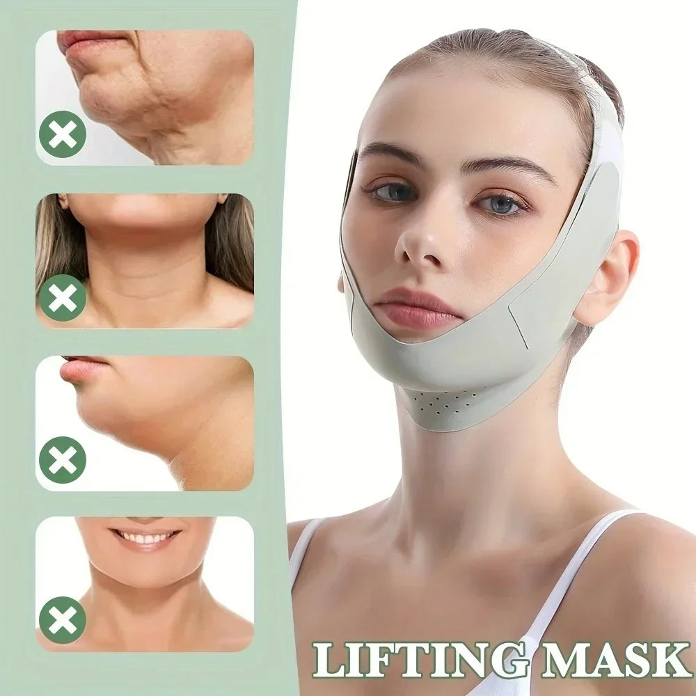 Adjustable V Shape Face Slimming Strap Double Chin Reducer