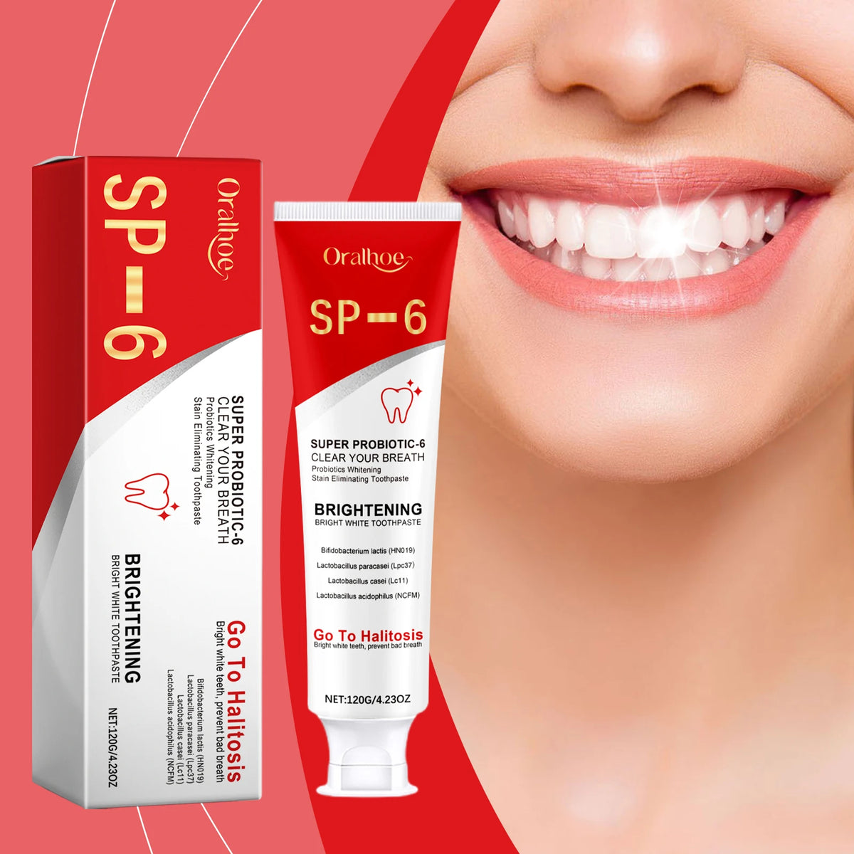 South Moon Probiotic Whitening Toothpaste For Fresh Breath