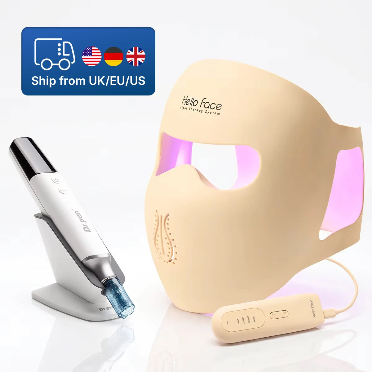 Dr Pen M9 Microneedling Device With Hello Face LED Mask