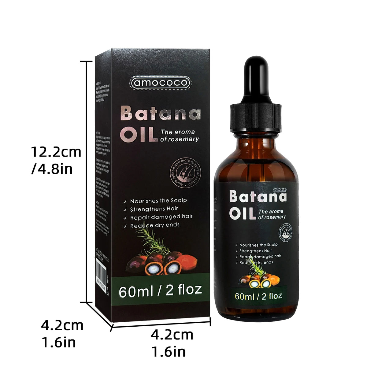 Amococo Batana Rosemary Nourishing Scalp Hair Oil Serum