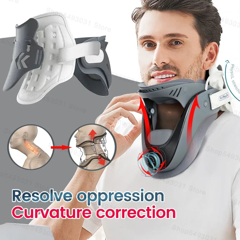 Cervical Neck Traction Device For Adjustable Support And Comfort