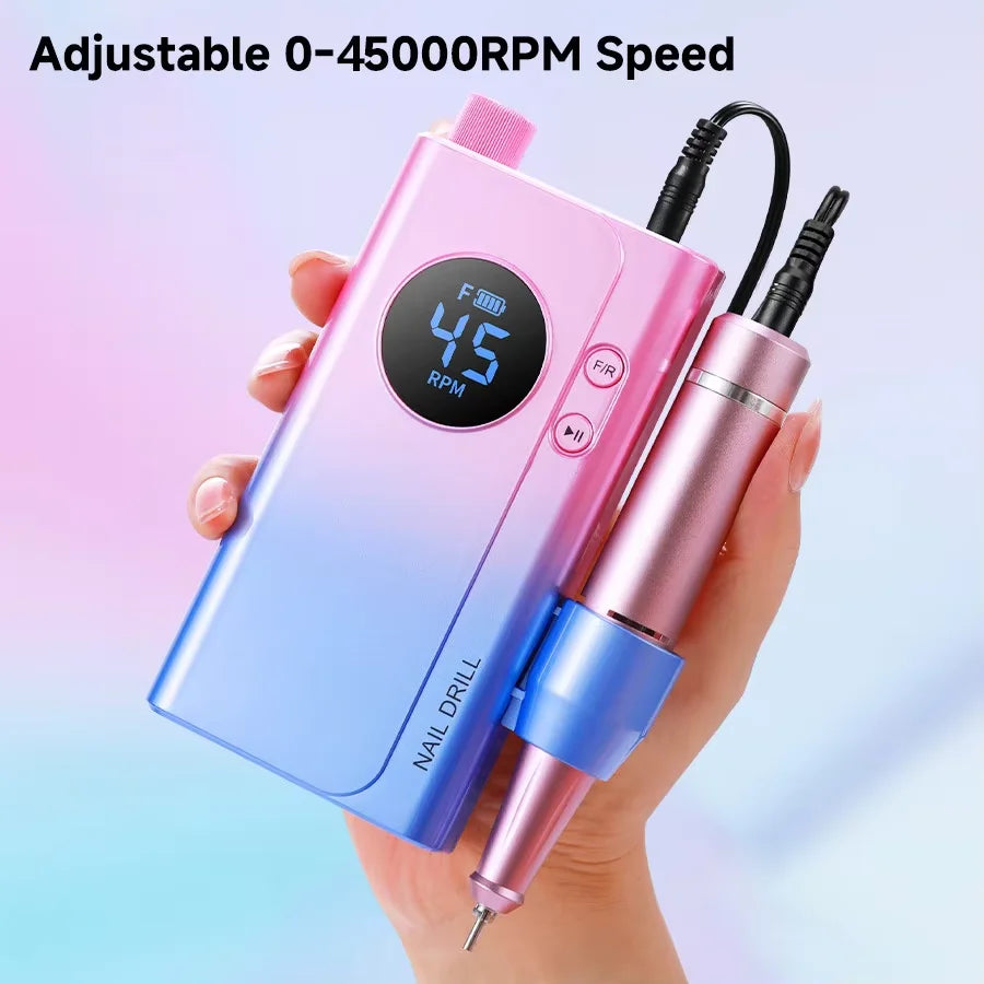 Cosprysmal Rechargeable Electric Nail Drill Machine With LCD Display