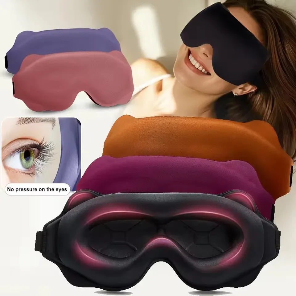 3D Contoured Sleep Mask Blindfold For Comfortable Light Blocking
