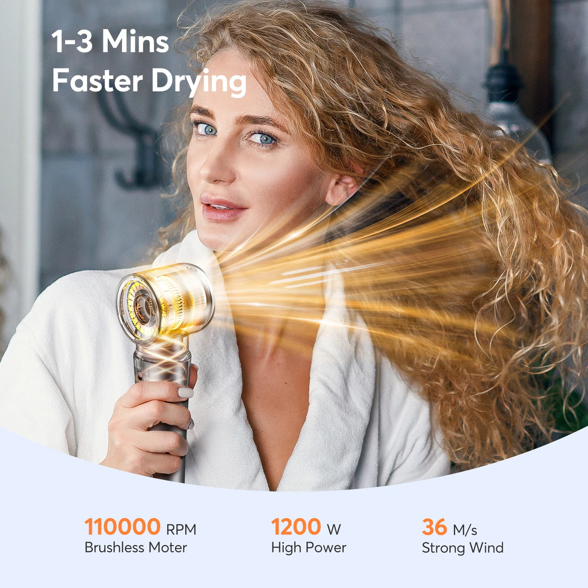 BOPCAL 5 In 1 Multifunctional Hair Dryer Hot Air Comb