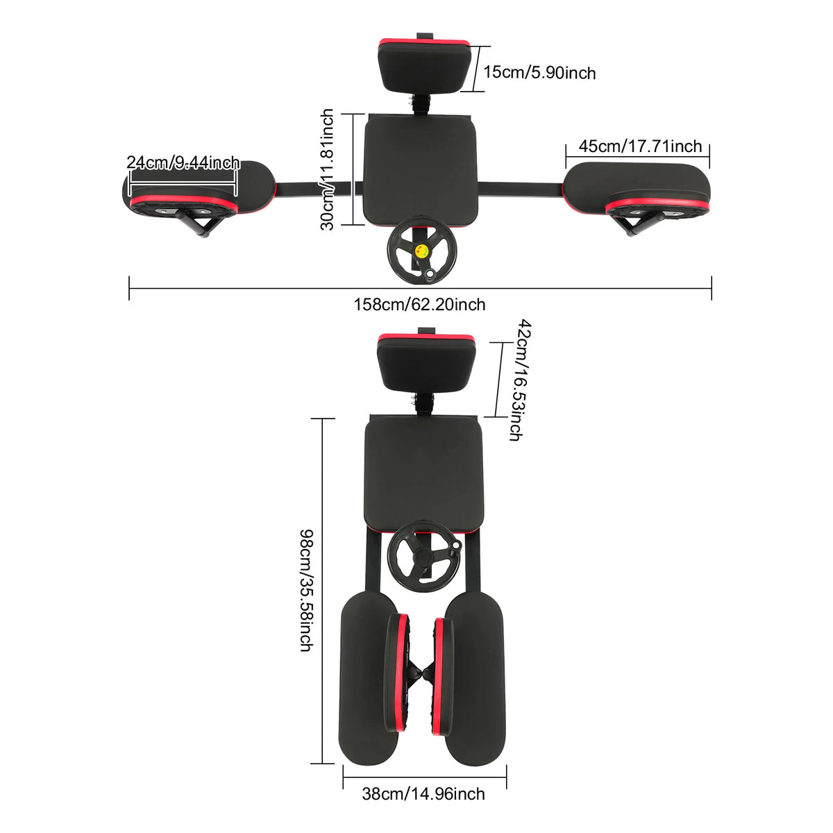 Adjustable Leg Stretcher Machine for Flexibility Training and Fitness Extension