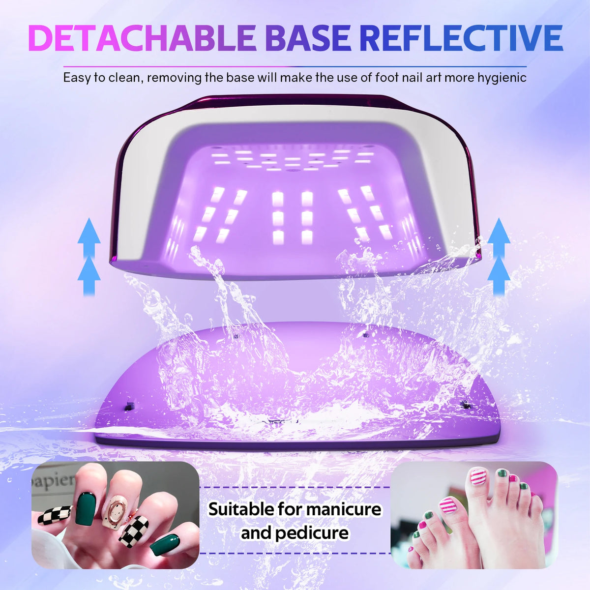 SAYSALLY Rechargeable UV Nail Lamp With LCD Screen