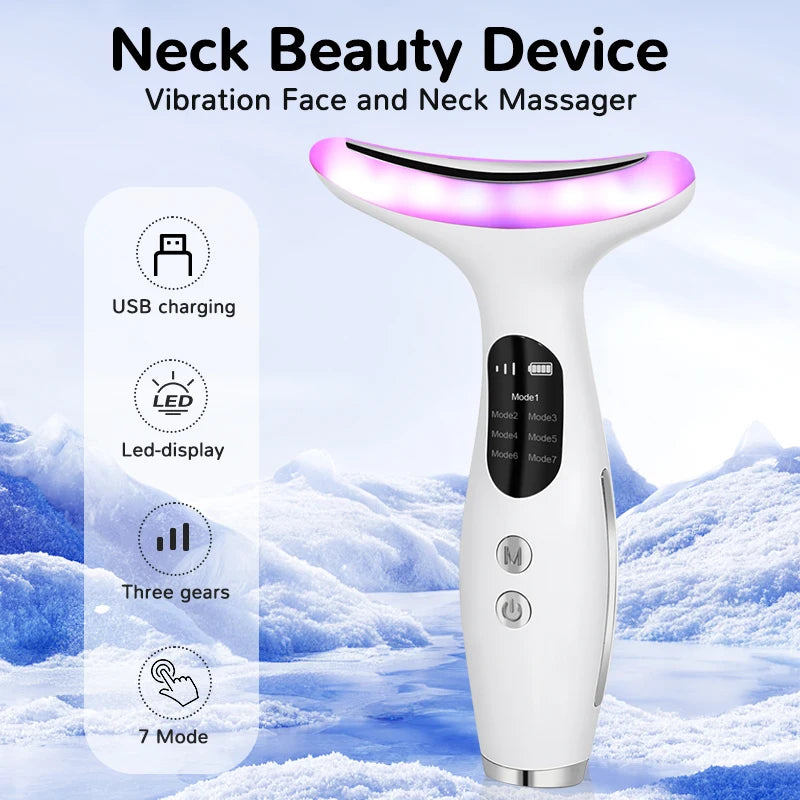 CMH Vibrating Facial Neck Massager With Thermal Skin Care Function