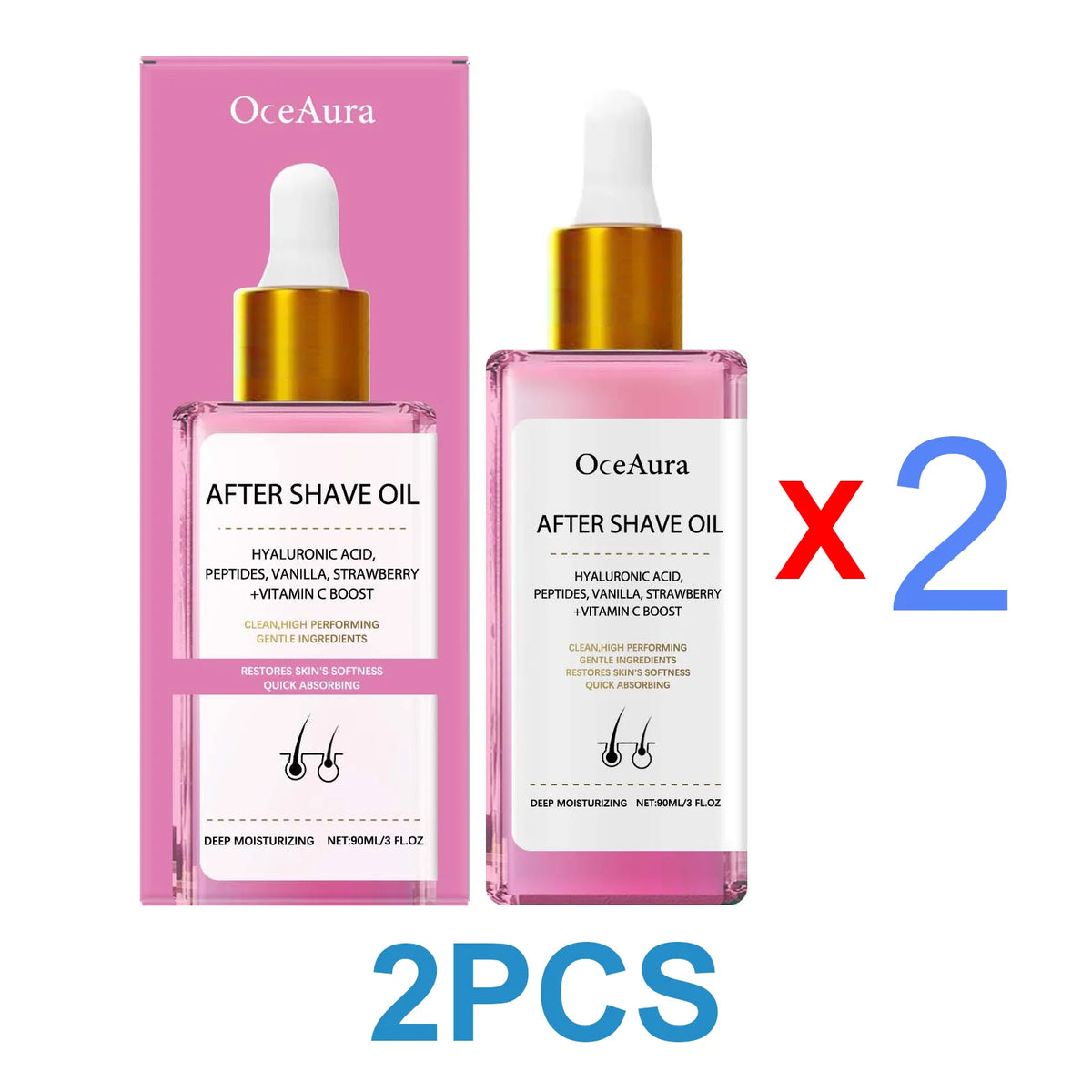 Strawberry After Shave Oil For Women Men Soft Smooth Skin Care Moisturizing Nourishing Body Essential Oil Soothing Deep Hydration Anti Hair Growth Inhibition