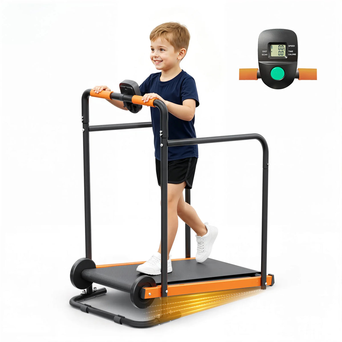AKLUER Kids Self-Propelled Walking Pad Treadmill for Home Fitness
