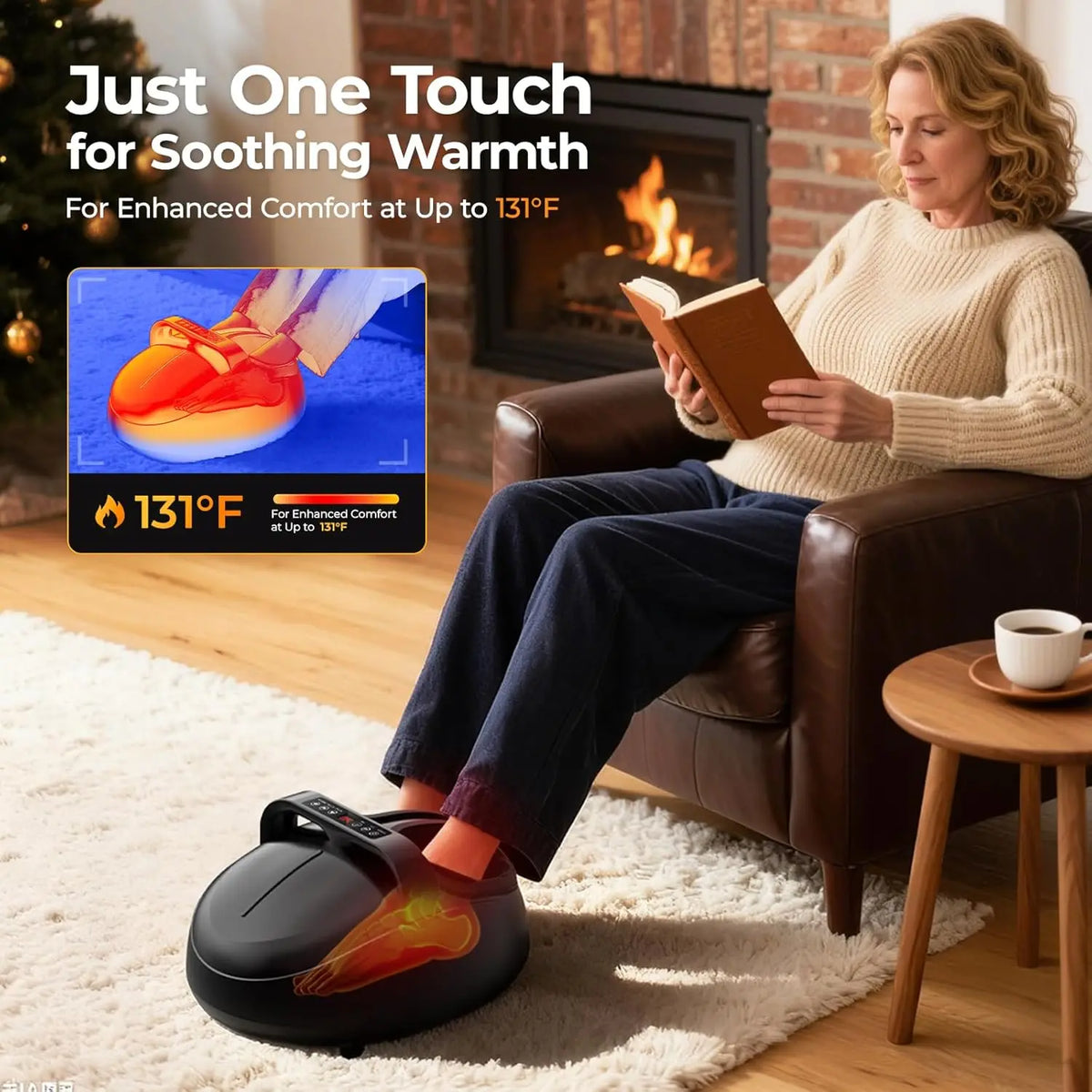 HTM Shiatsu Foot Massager With Air Compression And Remote Control