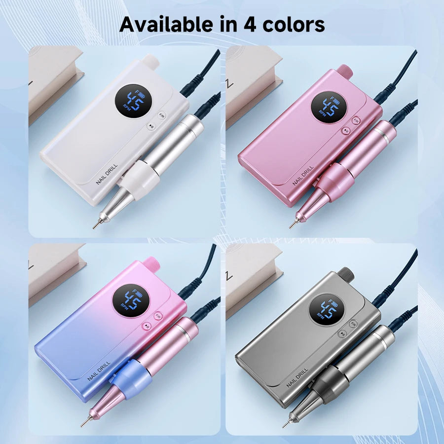 Cosprysmal Rechargeable Electric Nail Drill For Manicure And Pedicure