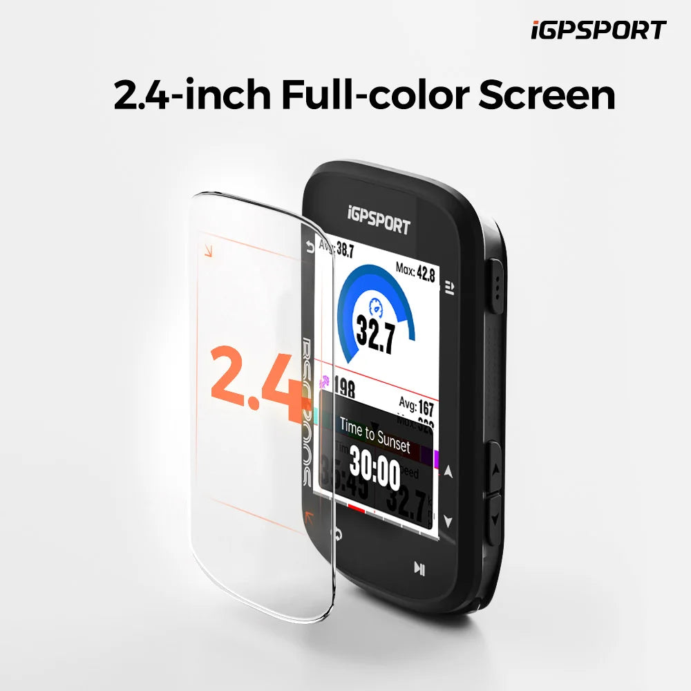 iGPSPORT GPS Bike Computer With Route Navigation And Colorful Screen
