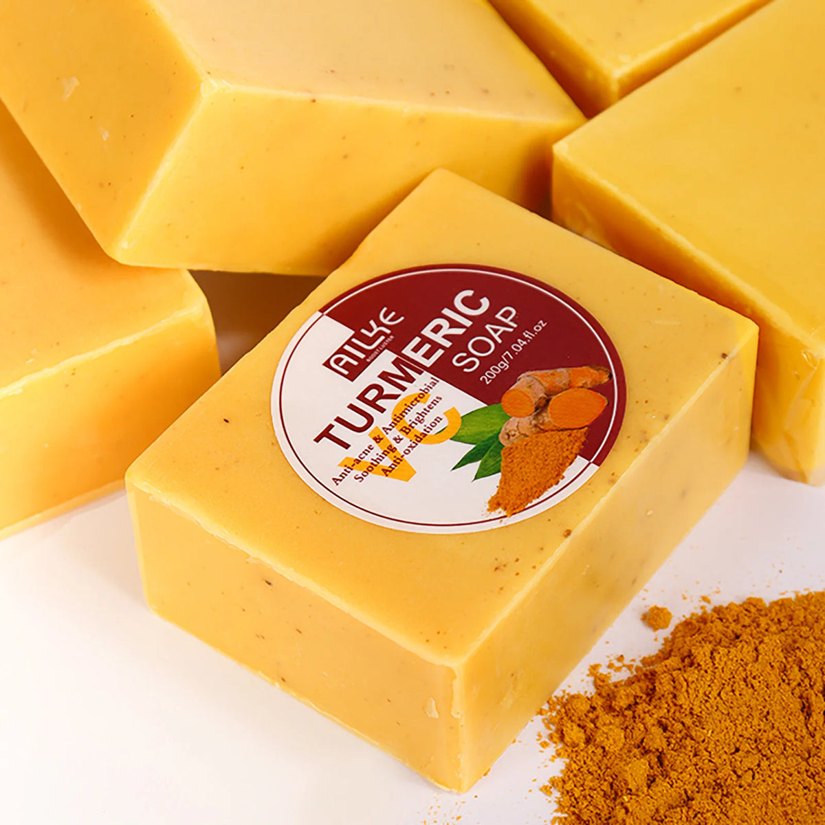 AILKE Natural Turmeric Soap Bar For Brightening And Clear Skin