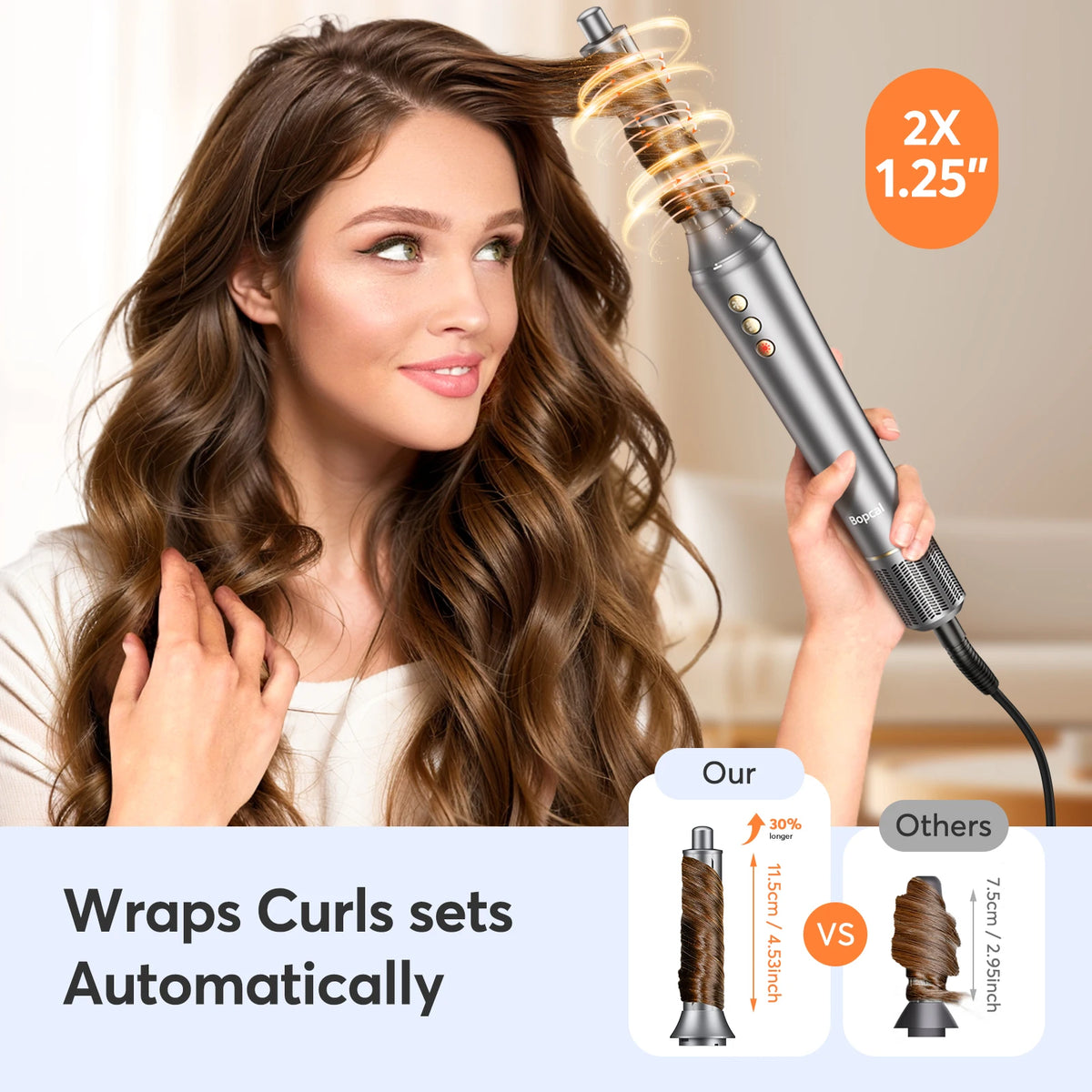 BOPCAL 5 In 1 Multifunctional Hair Dryer Hot Air Comb