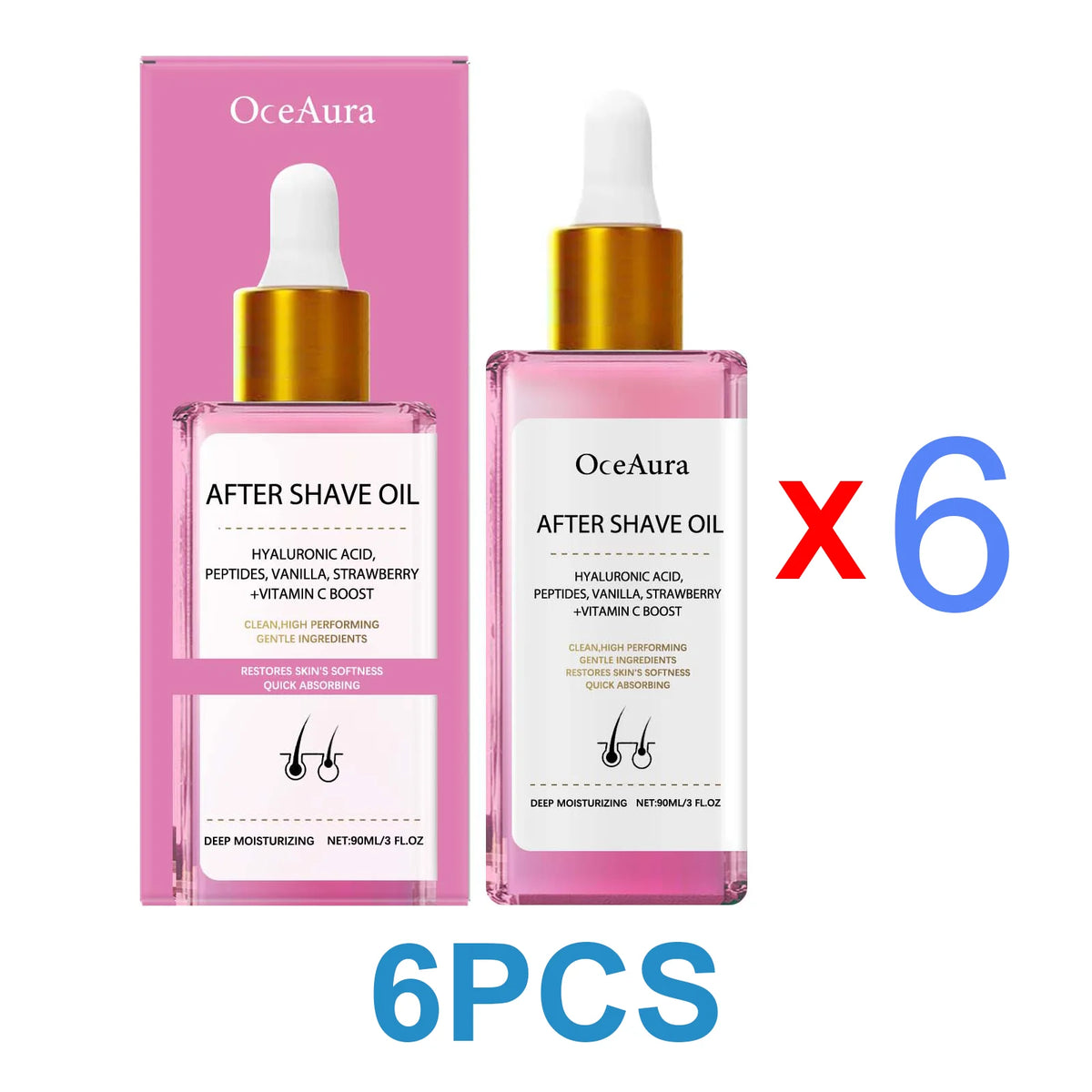 Strawberry After Shave Oil For Women Men Soft Smooth Skin Care Moisturizing Nourishing Body Essential Oil Soothing Deep Hydration Anti Hair Growth Inhibition