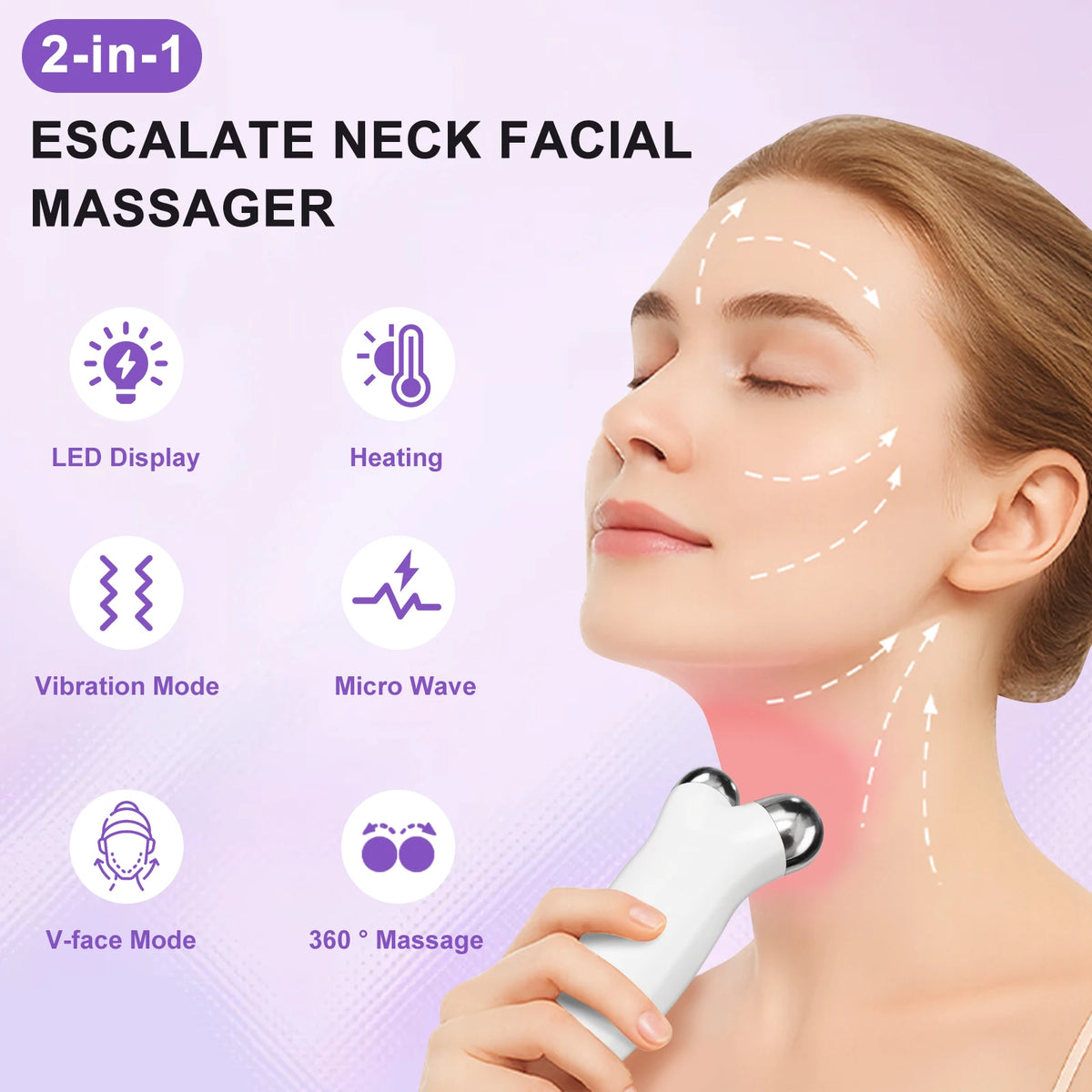CMH EMS Facial Lifting Roller for Skin Tightening and Rejuvenation