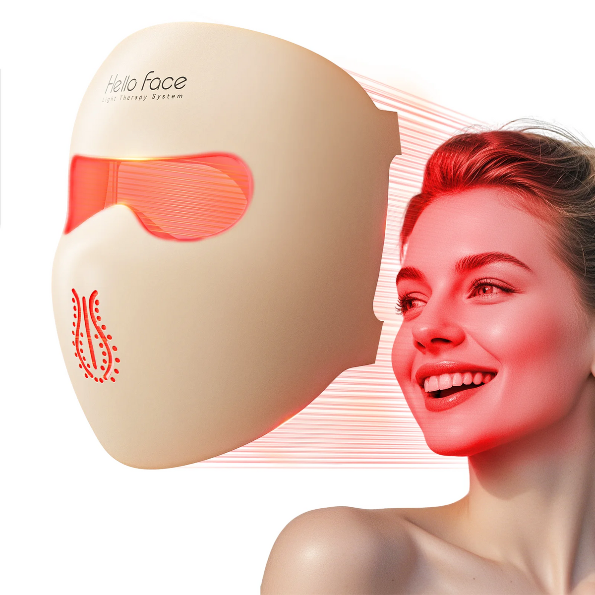 Hello Face M300 LED Light Therapy Silicone Facial Mask