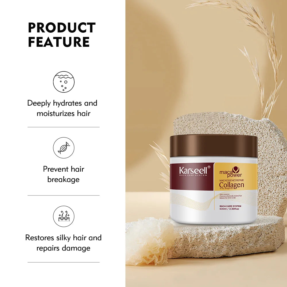 Karseell Collagen Hair Mask Deep Repair Argan Oil Treatment