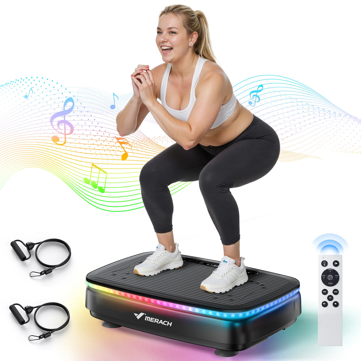 MERACH Vibration Plate Exercise Machine For Whole Body Workouts