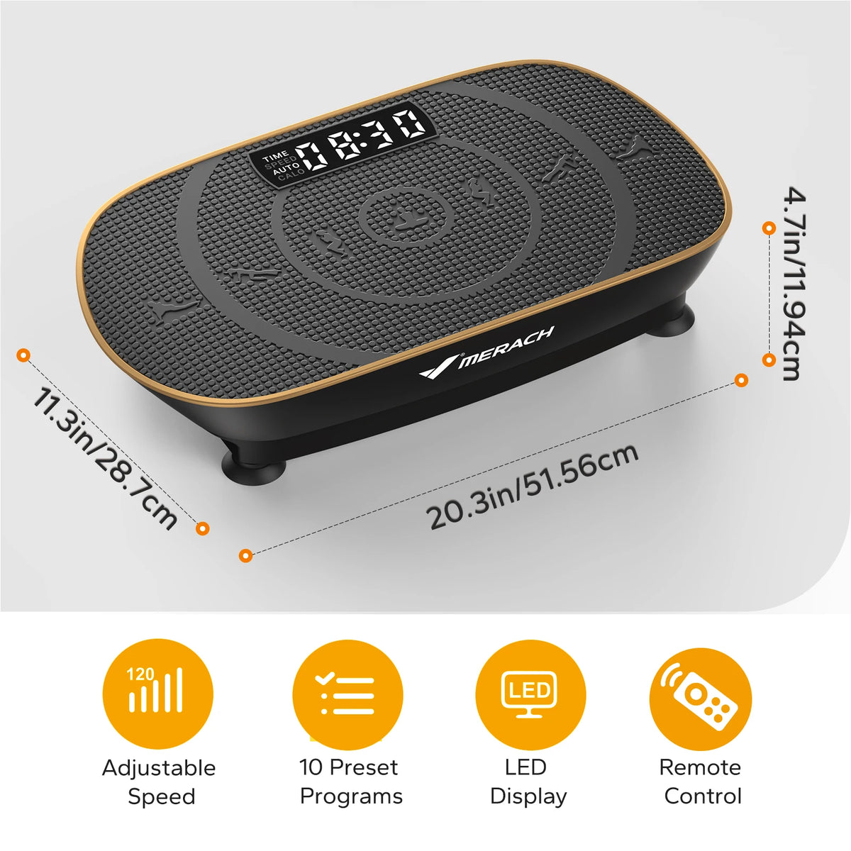 MERACH Whole Body Vibration Exercise Platform For Home Workouts
