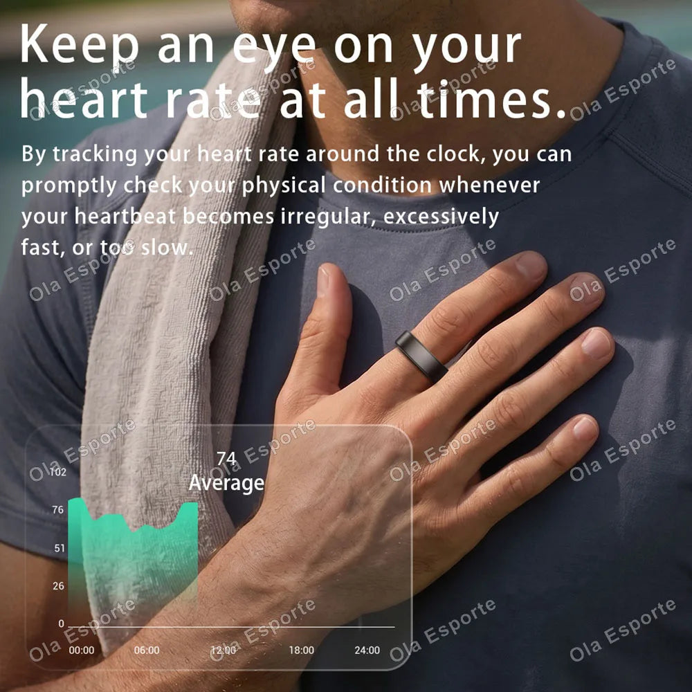 Ola Esporte Smart Ring Heart Rate Blood Oxygen Sleep Monitor