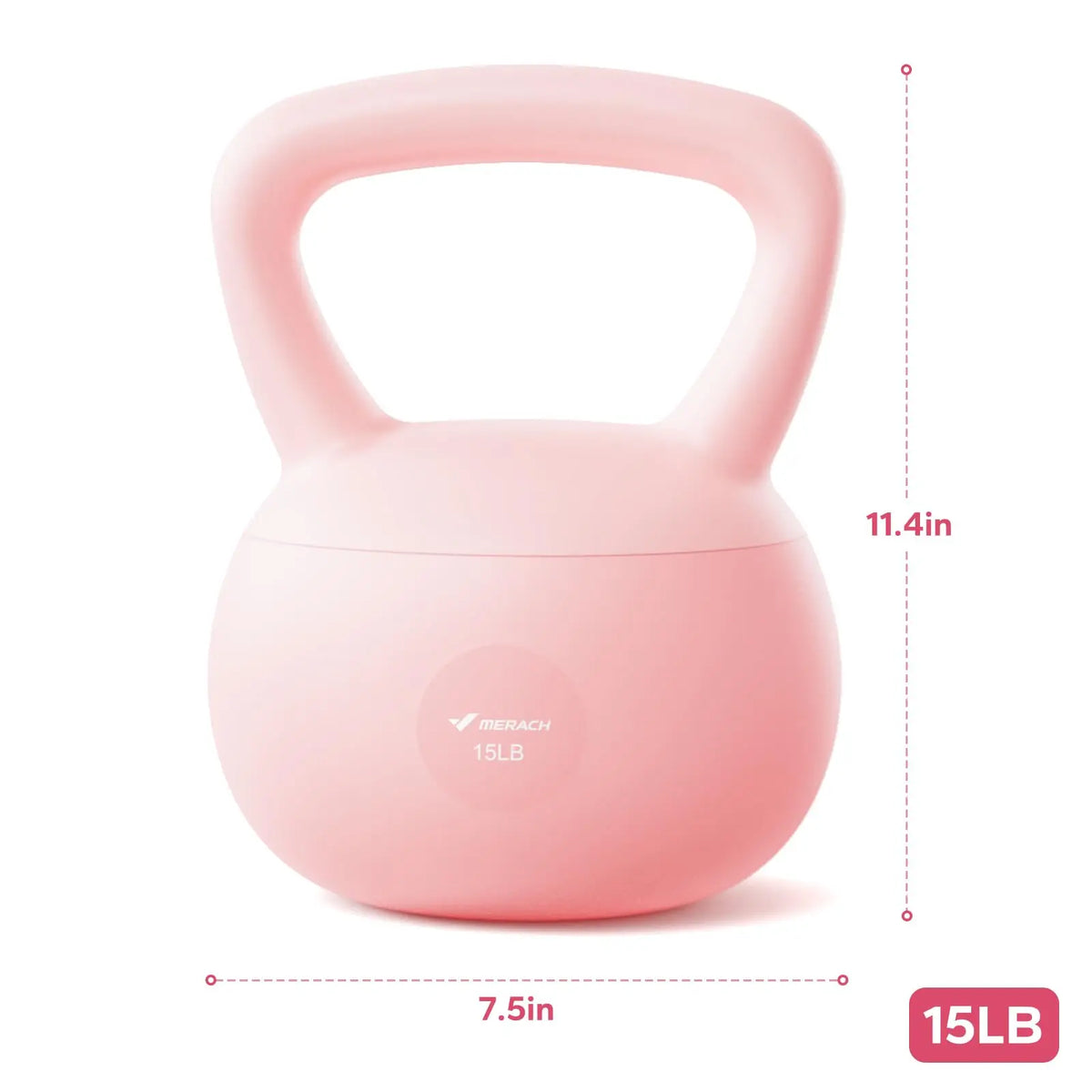 Merach Shock Absorbing Sand Filled Kettlebell For Home Gym