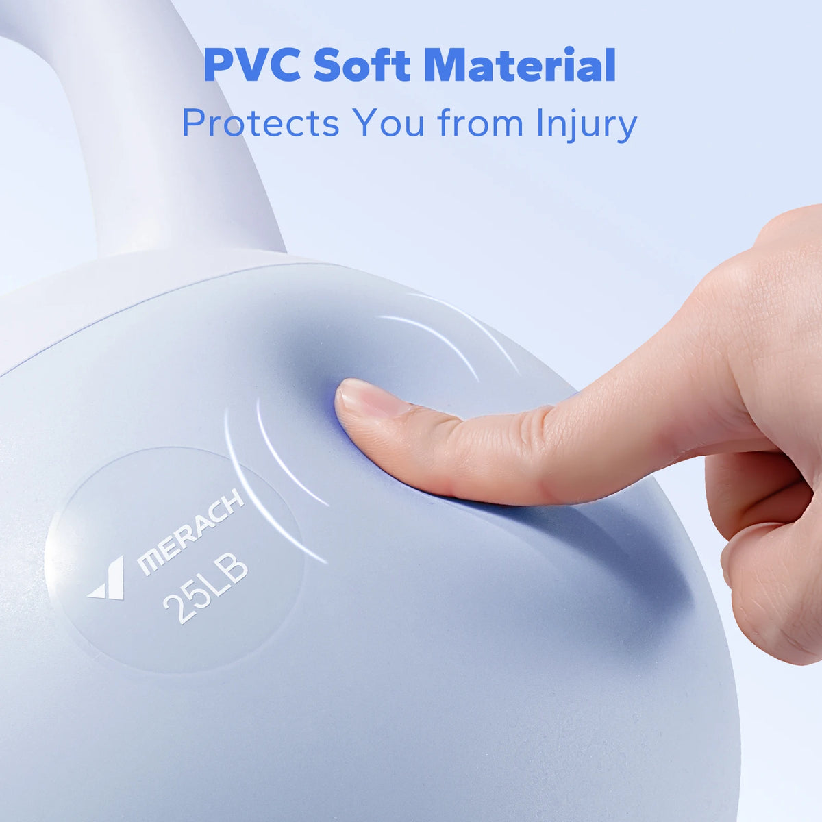 Merach Shock Absorbing Sand Filled Kettlebell For Home Gym