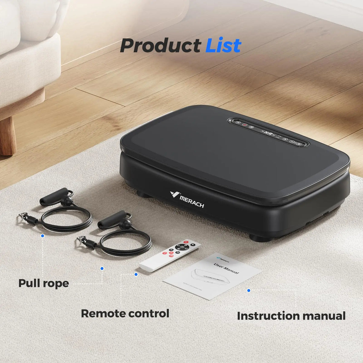 MERACH Vibration Plate Exercise Machine For Whole Body Workouts