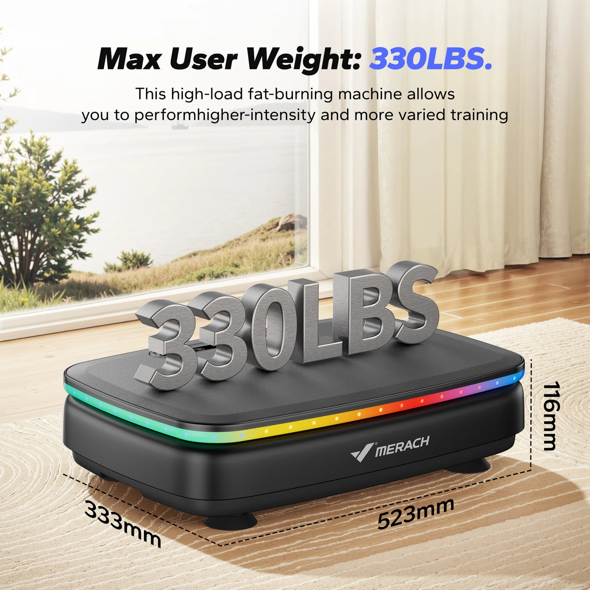 MERACH Vibration Plate Exercise Machine For Whole Body Workouts