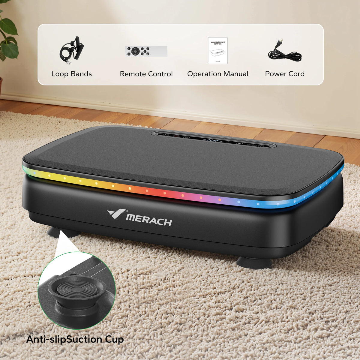 MERACH Vibration Plate Exercise Machine For Whole Body Workouts