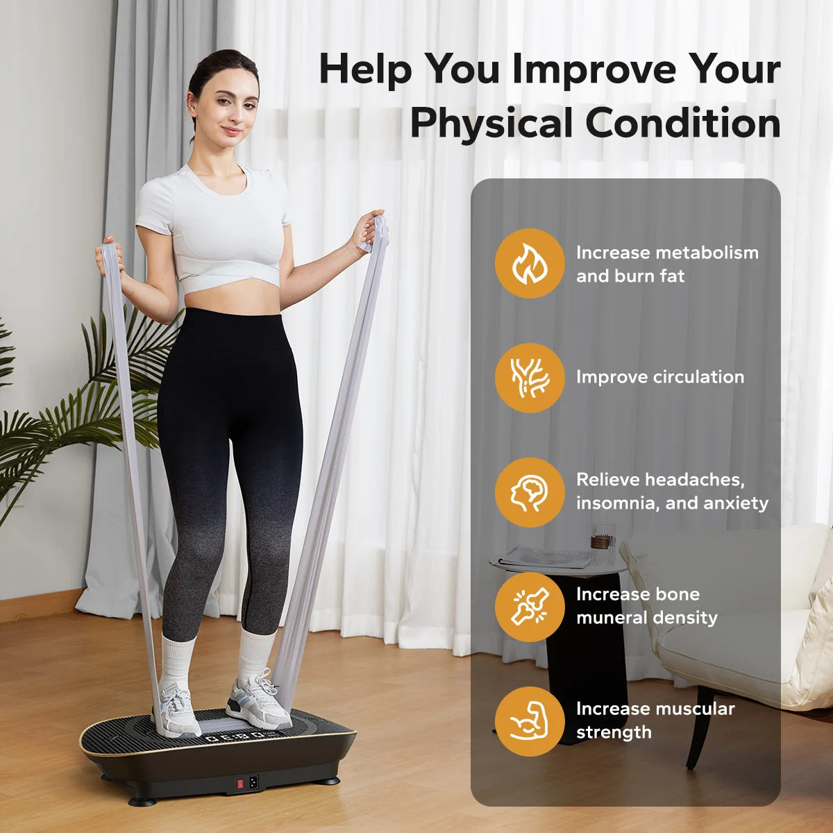 MERACH Whole Body Vibration Exercise Platform For Home Workouts