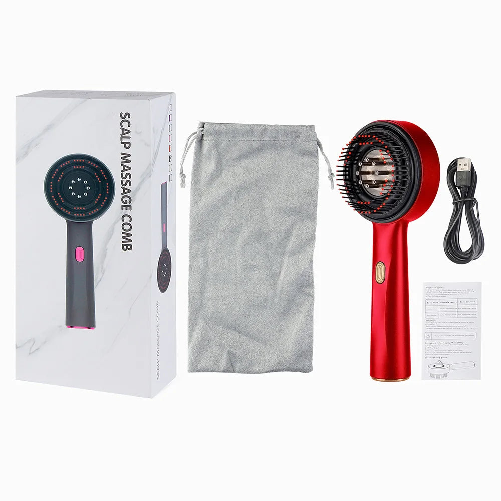 Foreverlily Electric Scalp Massage Comb With Red Light Therapy