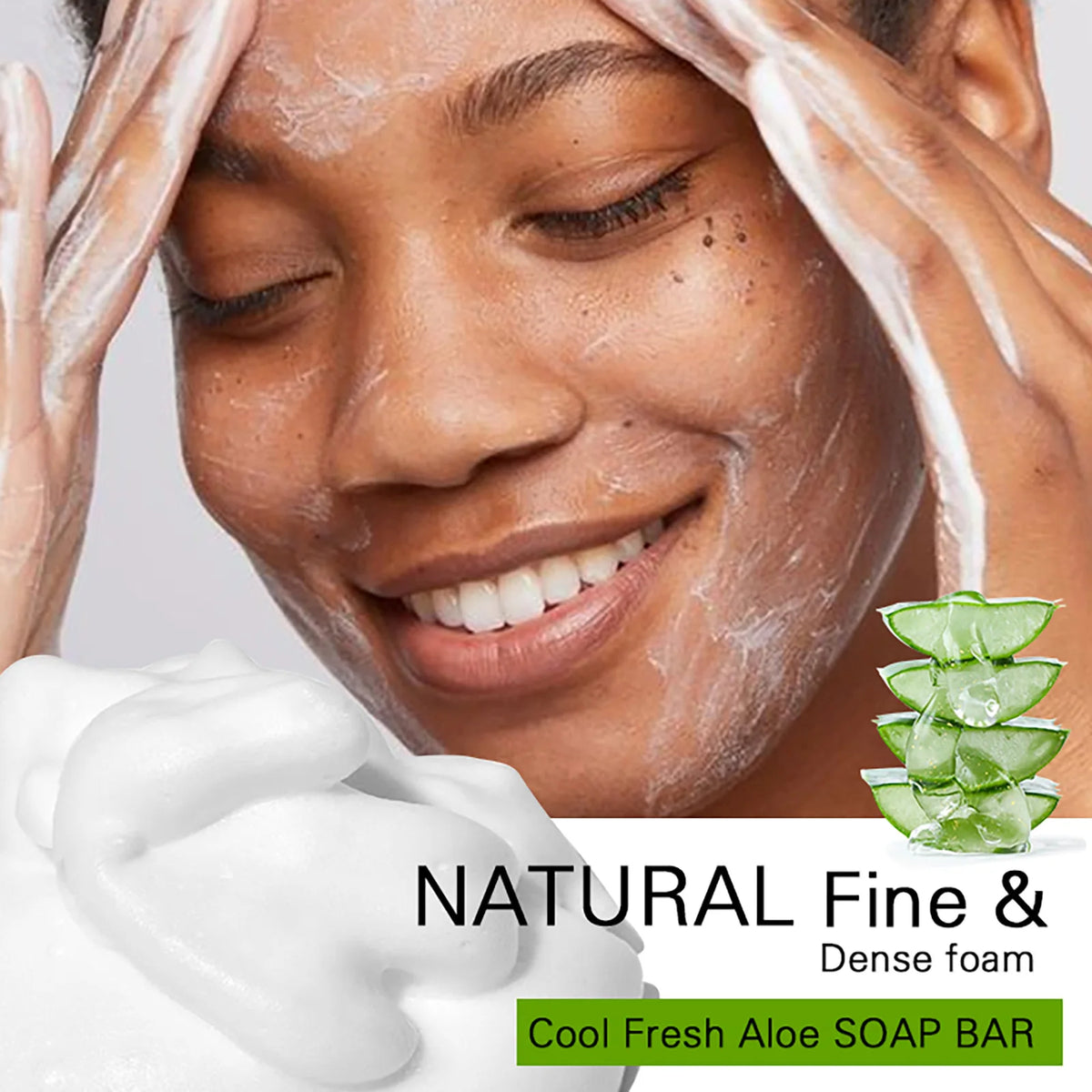 AILKE Aloe Vera Soap For Acne And Dark Spot Care