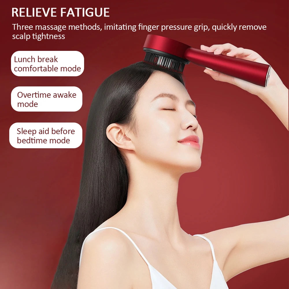 Foreverlily Electric Scalp Massage Comb With Red Light Therapy