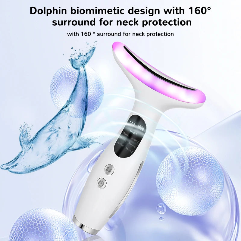 CMH Vibrating Facial Neck Massager With Thermal Skin Care Function