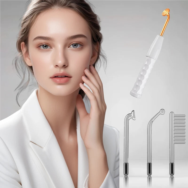 Portable Electric High Frequency Facial Massager Skin Care Stick