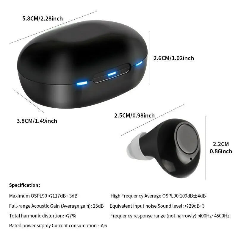 Jinghao Digital In Ear Hearing Aid Sound Voice Amplifier Rechargeable