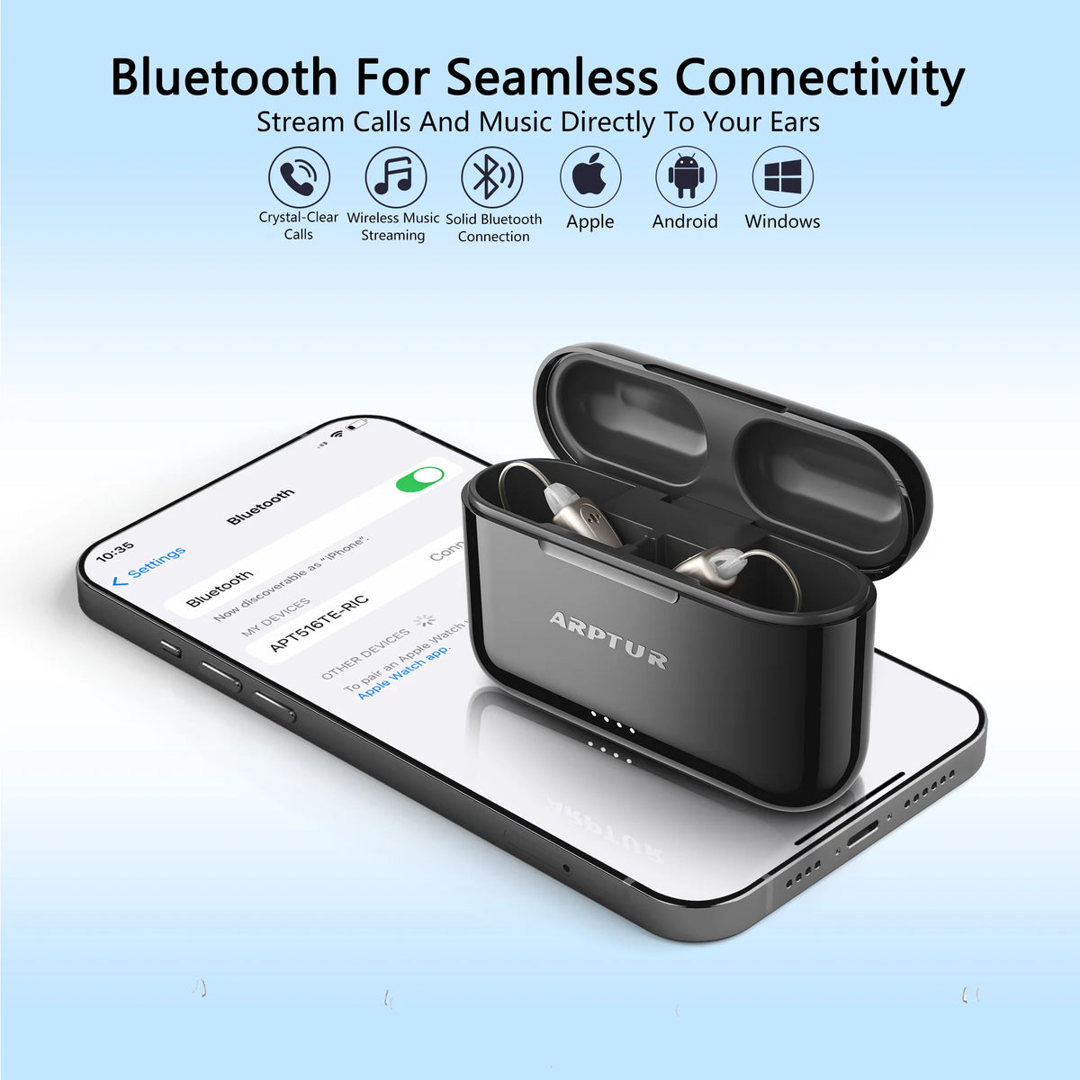 Arptur Digital Hearing Aid With 3 In 1 Sound Amplification