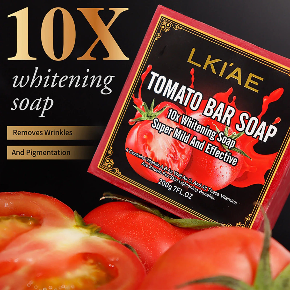 AILKE Natural Tomato Soap Bar For Cleansing And Hydrating Skin