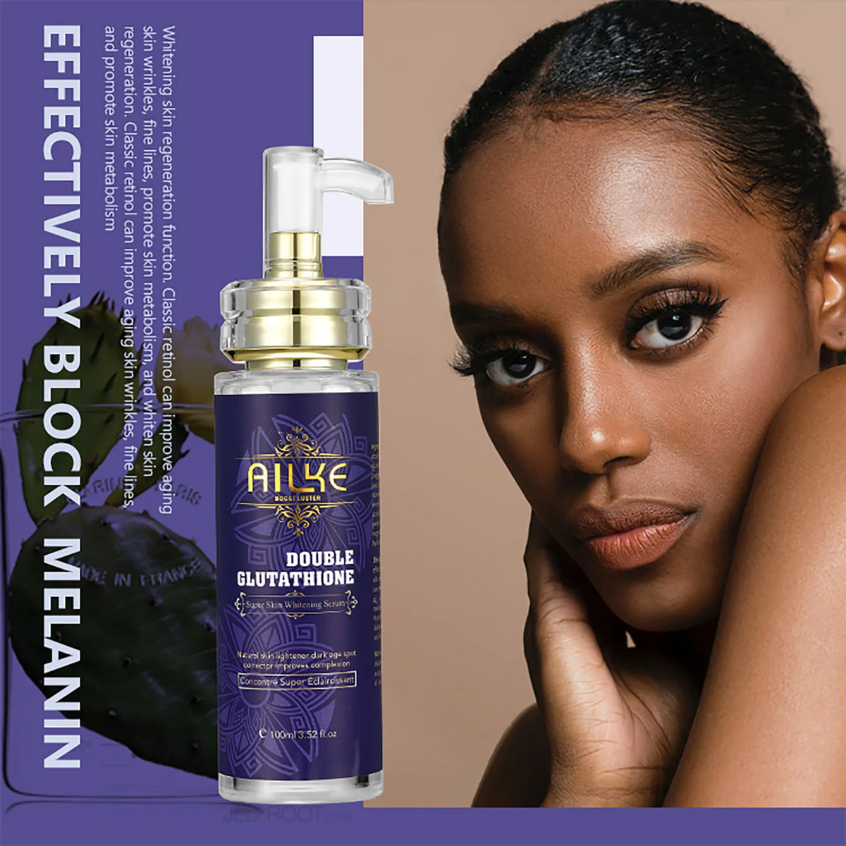 AILKE Glutathione Whitening Essence for Moisturized Even Skin Tone