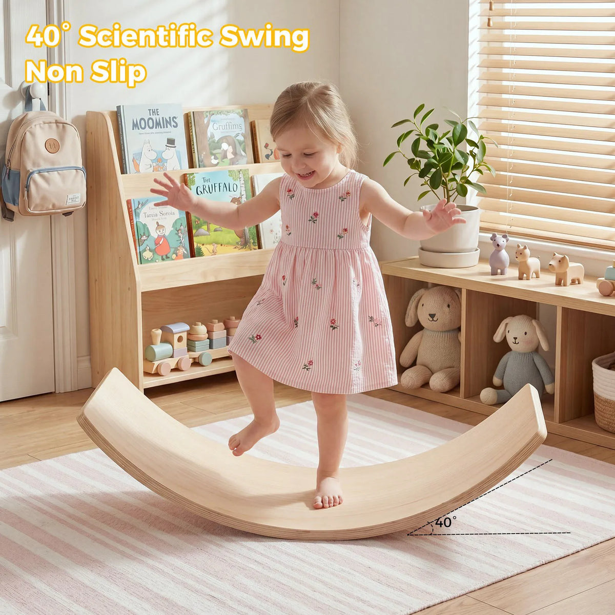 Kids Sensory Rocker Board for Balance Training and Coordination
