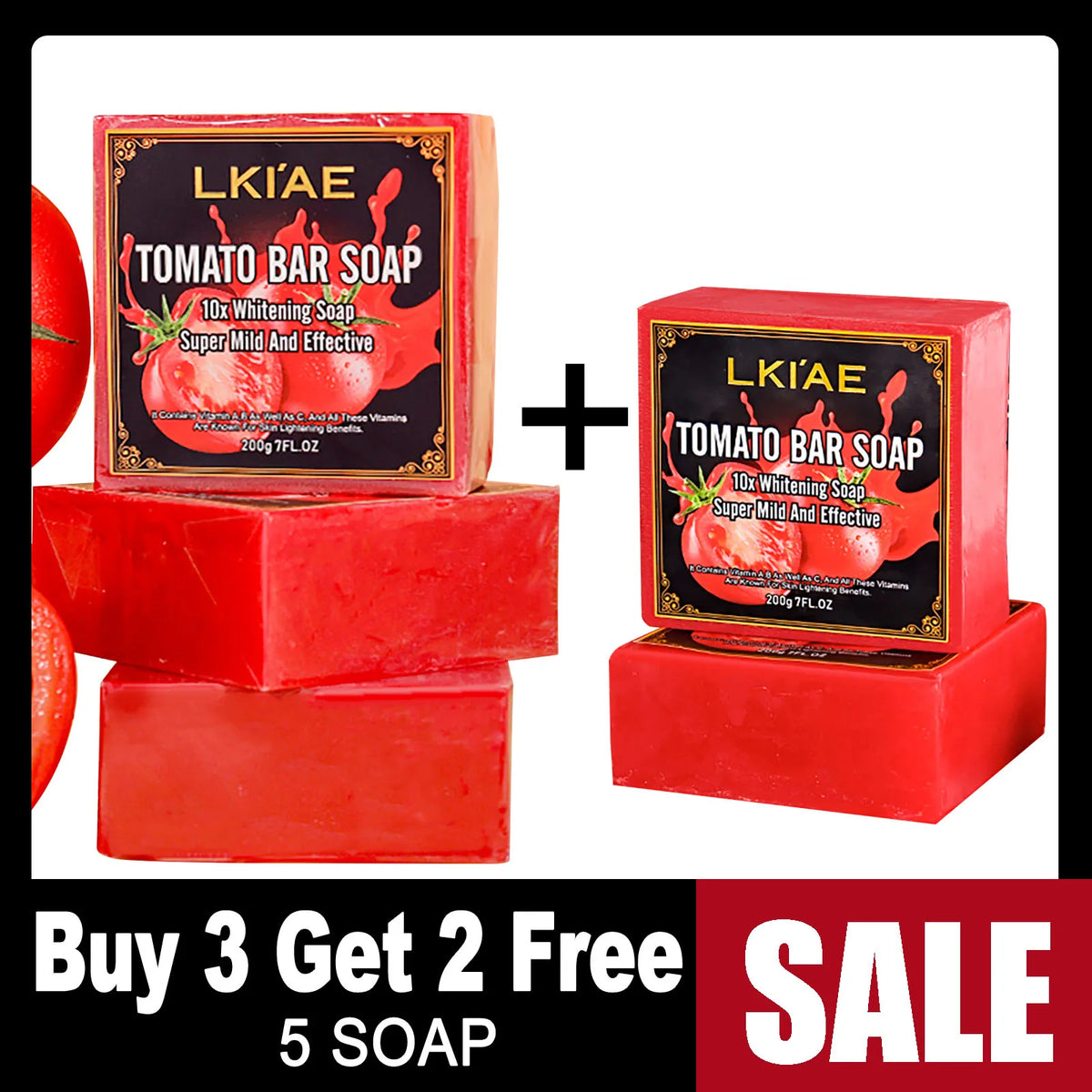 AILKE Organic Tomato Soap Bar For Deep Cleansing And Moisturizing