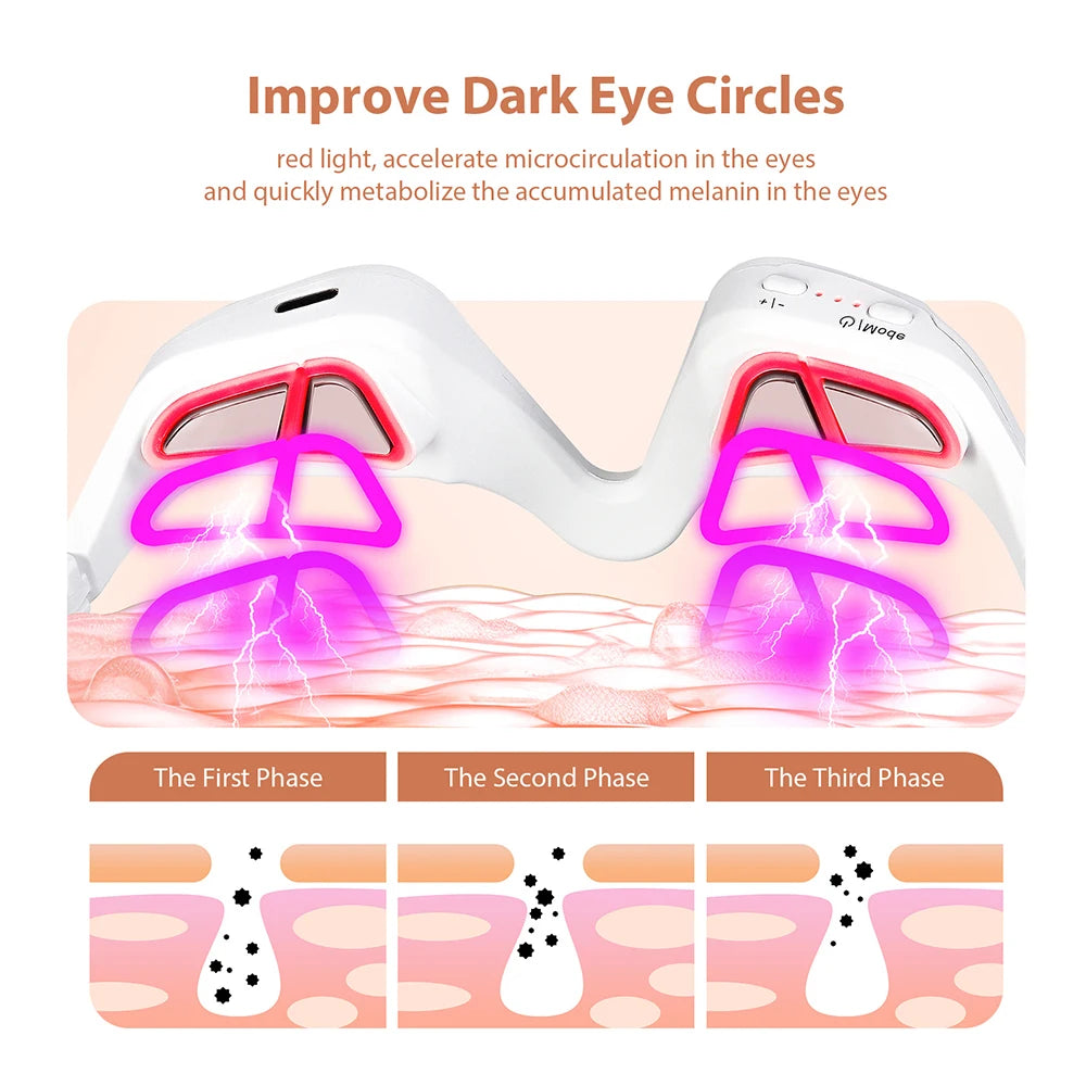 Iebilif Red Light Eye Massager For Eye Care And Relaxation