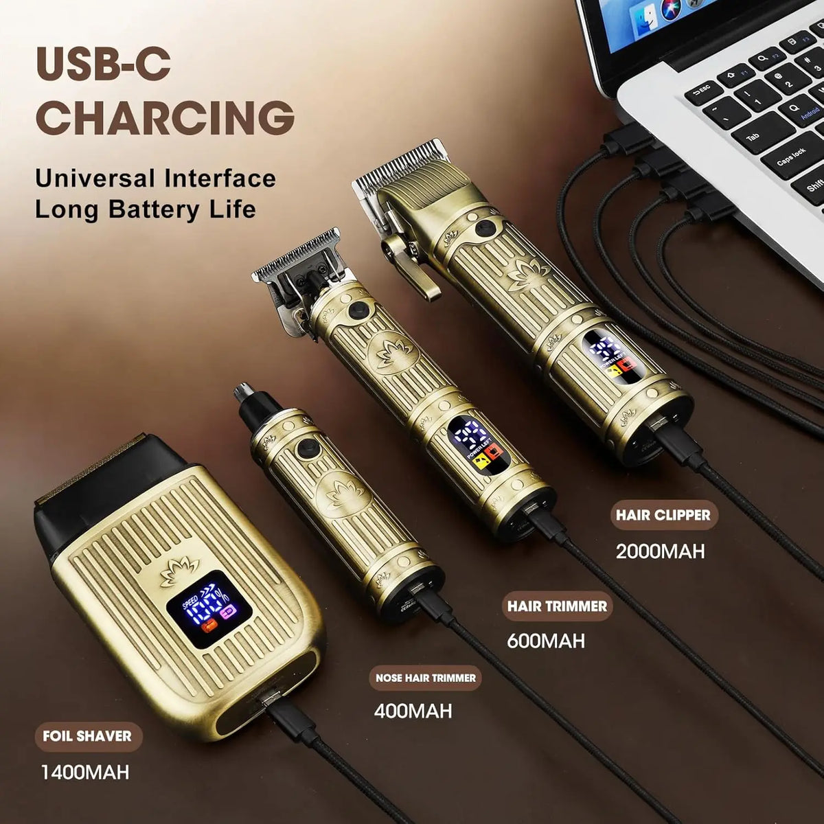 XMSJ Professional Hair Clippers And Beard Trimmer Kit