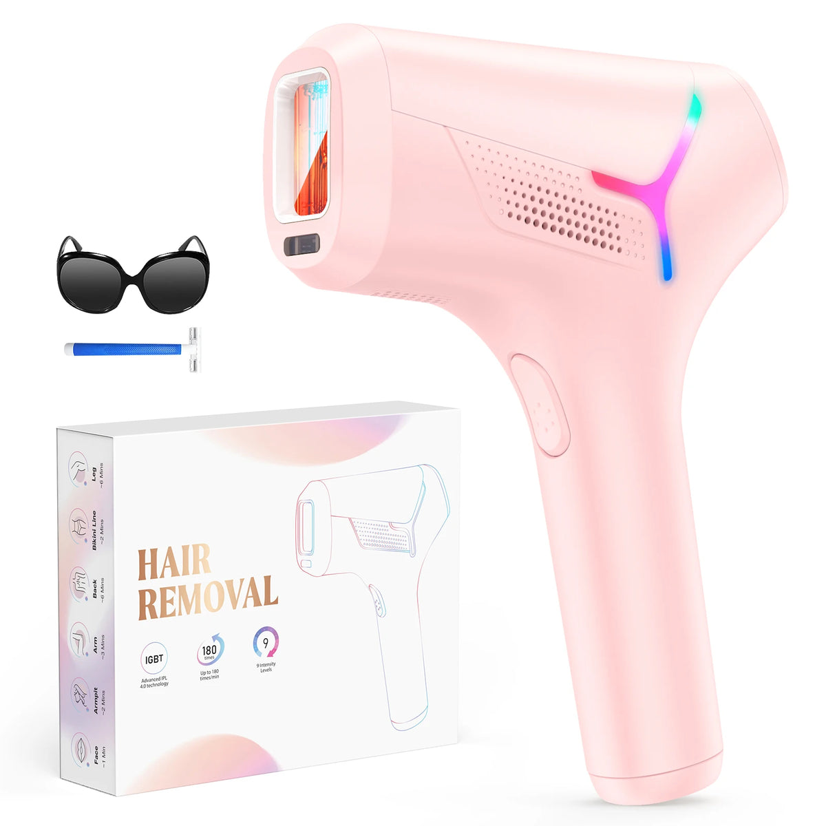 Totmizby IPL Hair Removal Device For Face Body And Bikini