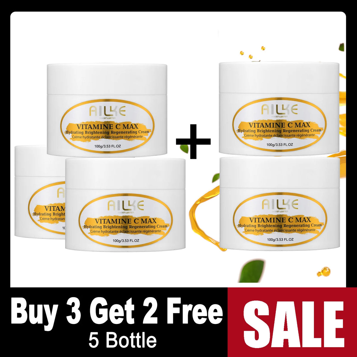 AILKE Vitamin C Brightening Skincare Set For Dark Spot Care