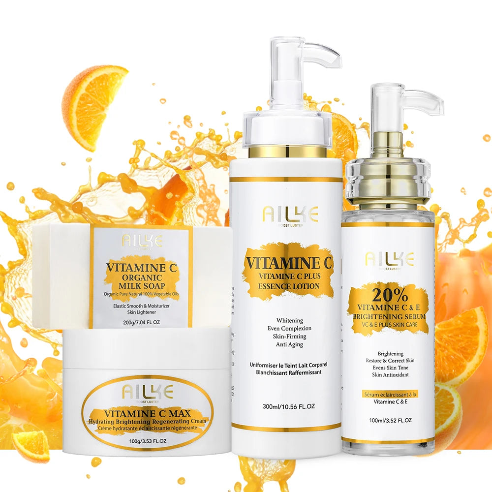 AILKE Vitamin C Brightening Skincare Set For Dark Spot Care